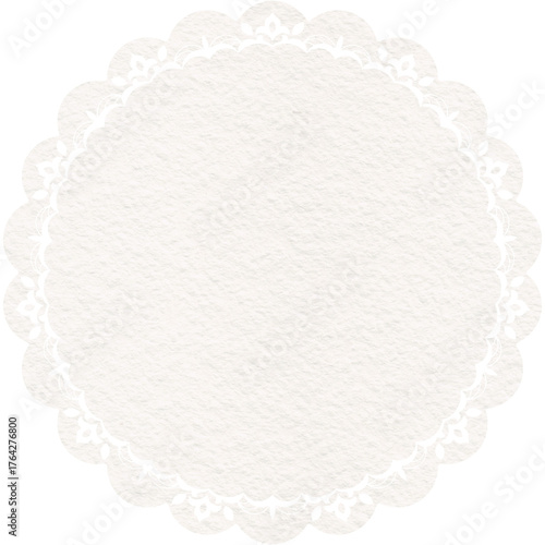 white lace frame