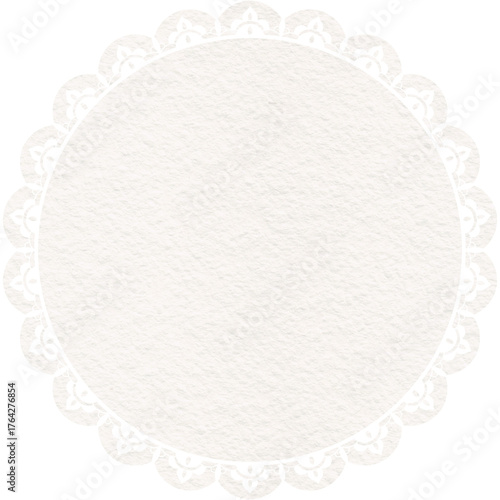 white lace doily