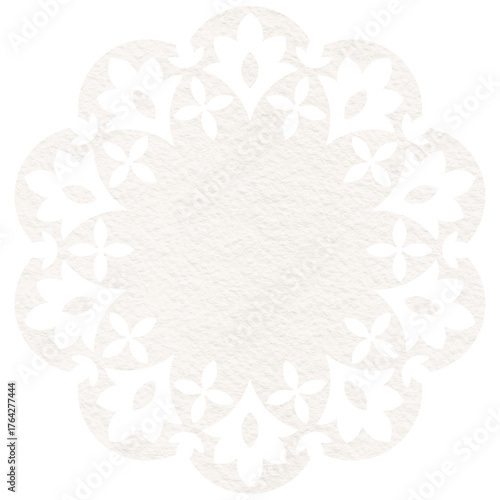 white lace doily