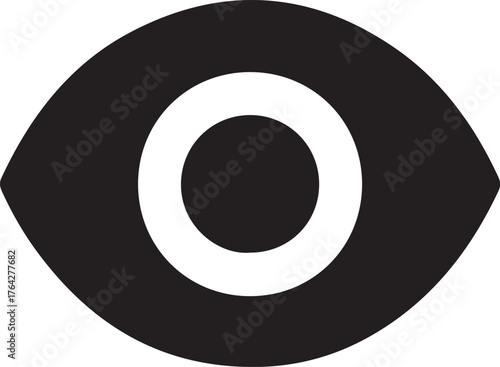 eye Vector Silhouette icon
