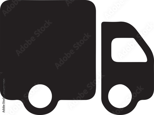 Truck Silhouette vector icon