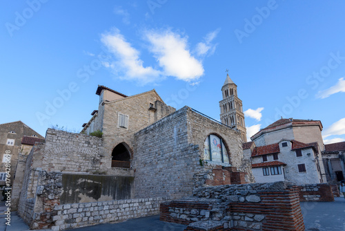 Old city, town of Split in Croatia