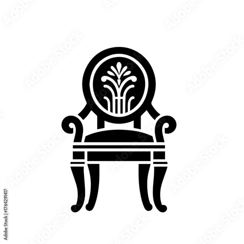 Comfortable Lounge Chair Vector Illustration