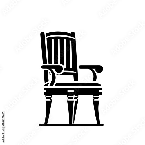 Luxury Leather Chair Vector Illustration