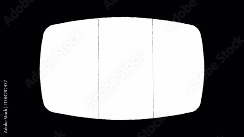 Vintage Super 8mm Film Grain Frame Matte Overlay with Alpha Channel