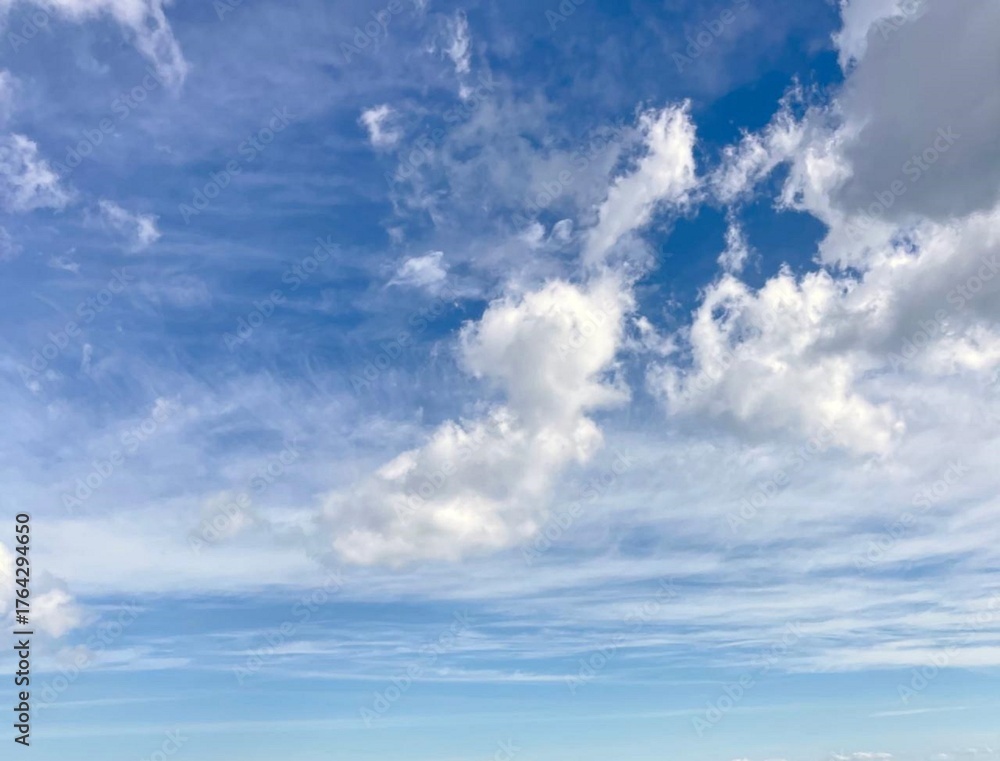 Obraz premium blue sky with clouds