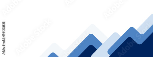 Abstract geometric blue background. Corporate banner design. Business growth concept illustration