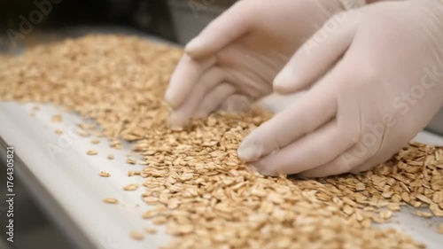 Precise Sorting and Handling of Grain on Conveyor Belt for Quality Control in Food Industry operations and safety and production enhancement in the