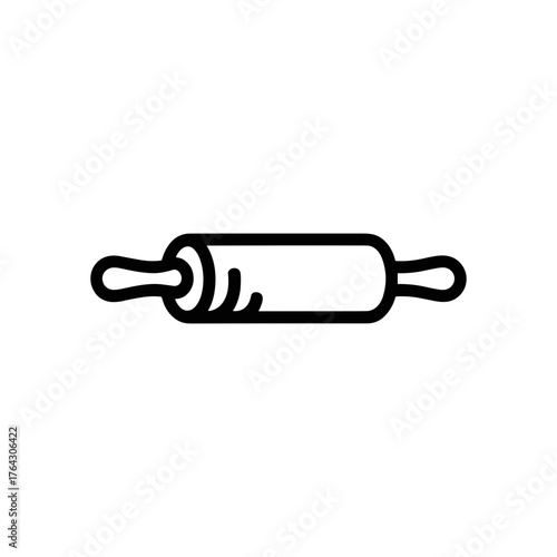 Rolling Pin Kitchen Tool Vector Illustration