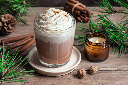 Eggnog Latte, Christmas winter coffee recipe