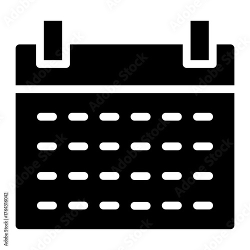 Calendar  icon glyph style vector illustration