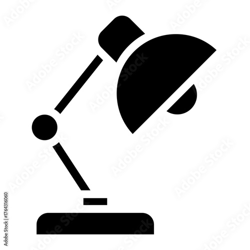 Lamp icon glyph style vector illustration