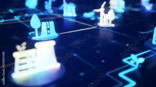 Sustainable Energy and Green Technology — Futuristic 3D Animation of Renewable Innovation