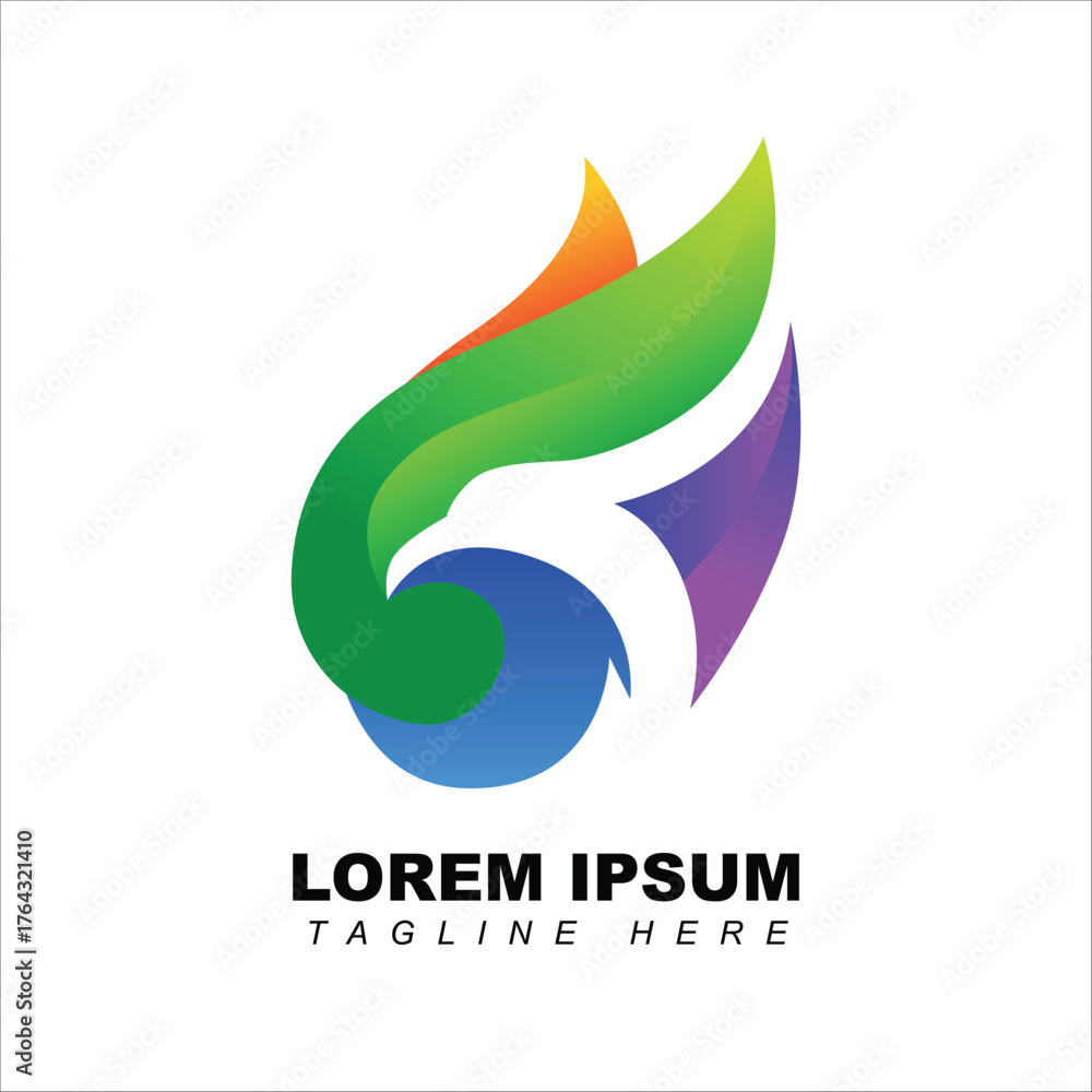 Obraz premium company logo design full color