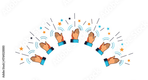 Hands Clapping in Celebration and Appreciation.