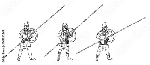 Tableau sur toile Pontic phalangite in battle