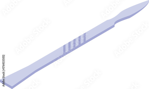 Sterile surgical scalpel blade poised for medical procedures, embodying precision and hygiene in healthcare practices