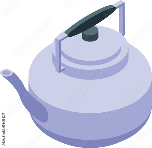 Classic metal kettle pouring hot water, perfect for preparing tea or coffee