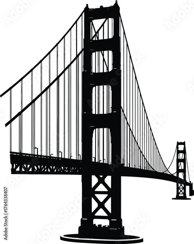 golden gate bridge vector 