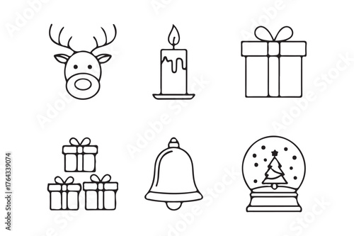 Vector art of christmas icons