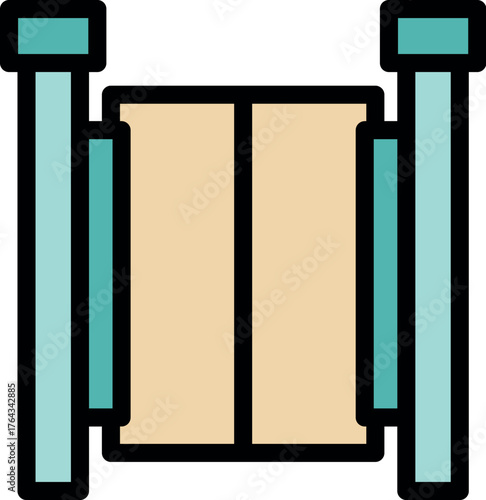 Elevator doors closing in a modern building, representing vertical transportation