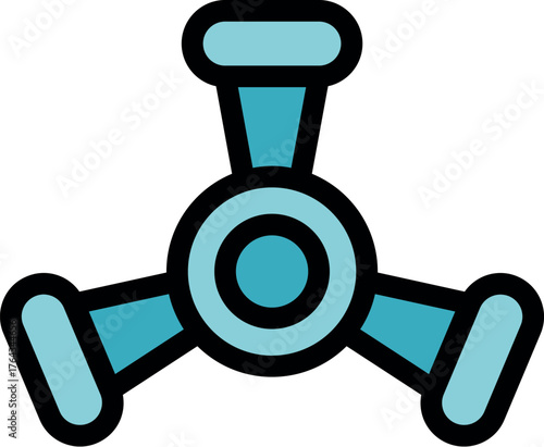 Ceiling fan providing efficient air circulation and cooling in a contemporary design
