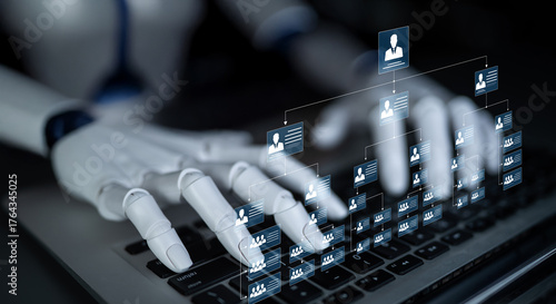 Foto AI supports org chart creation by organizing structure, team, and corporate role