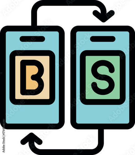 B2s marketing model representing the interaction and communication between business and sales departments, enhancing efficiency and revenue generation