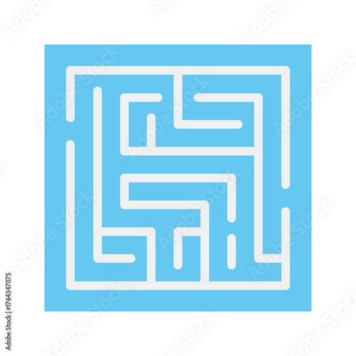 Maze icon vector image. Suitable for mobile apps, web apps and print media.