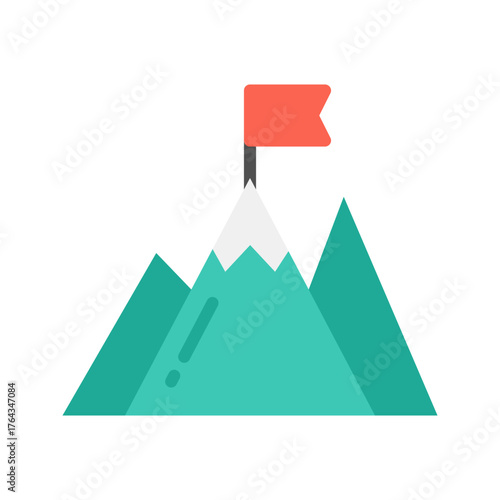 Mission icon vector image. Suitable for mobile apps, web apps and print media.