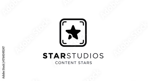 Star Studios Logo Design Content Stars Branding Identity Creative Visuals.