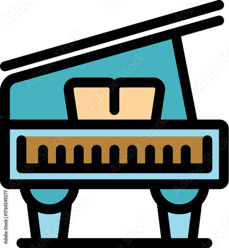 Open grand piano showcasing its intricate details, representing musical tradition and performance