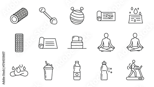 Wellness Essentials: A collection of health and fitness tools, from yoga mats to workout equipment, embody the spirit of mindful living.