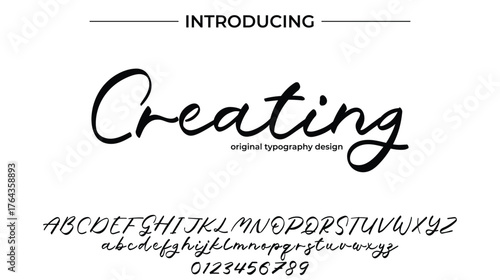 Creating - Elegant Script Font for Smooth Handwritten Design and Creative Typography