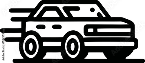 The return process for a car share service is represented by a modern line icon illustration