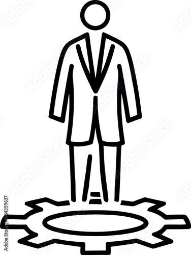 Modern illustration of an emergency mode feature line icon