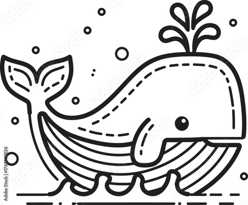 Modern illustration of a dead fish floating with its belly up depicted as a line icon