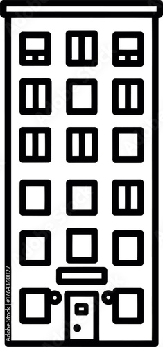 A cement production line icon featuring a modern illustration of limestone crusher