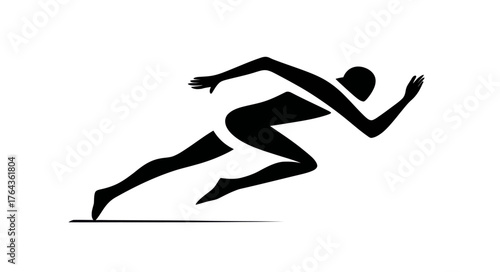 An athlete's form is visible in silhouette, underscoring their rapid progression and fortitude throughout the demanding contest