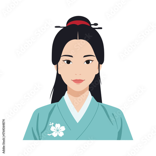 Asian Woman Traditional Clothing Avatar