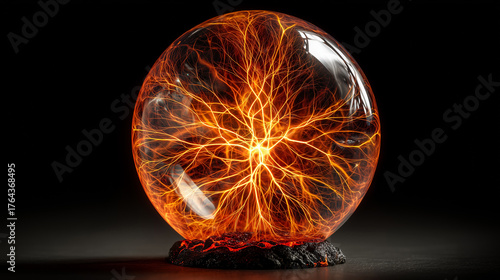 Electric energy orb design with dynamic power sparks