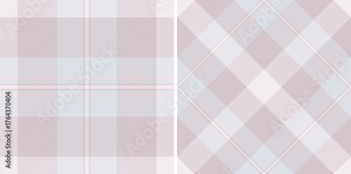 Seamless tartan check of plaid vector pattern with a fabric background texture textile. Set in fashionable colors. New years eve fashion trends.