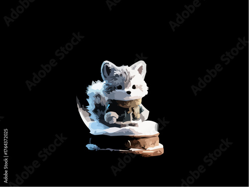 porcelain figurine of a cat