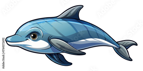 dolphin isolated on white background