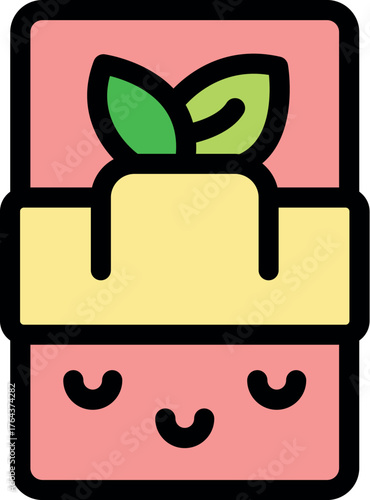 Pink soap bar with smiling face promoting sustainable and eco conscious hygiene practices