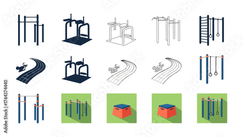 Gym Equipment and Training: A diverse array of gym equipment, each meticulously crafted to support various training and exercise regimens.