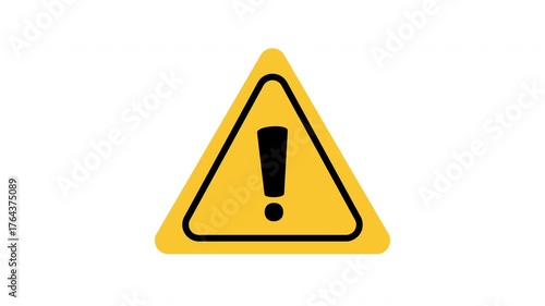 Yellow Exclamation mark in triangle icon