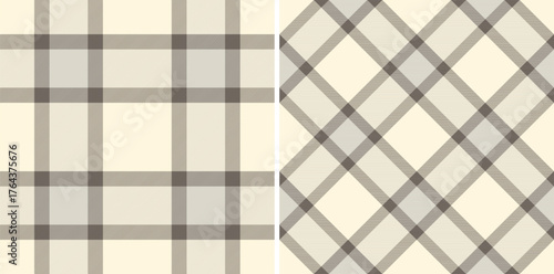 Beige plaid pattern, timeless  versatile. Ideal for backgrounds, textiles, or designs needing a touch of classic style. Use for digital or print projects.
