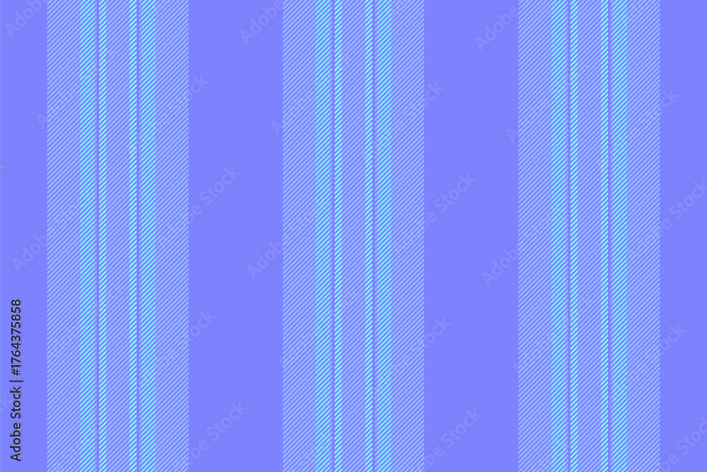 Obraz premium Dress seamless background textile, luxury stripe texture fabric. Front vertical lines vector pattern in blue and cyan colors.