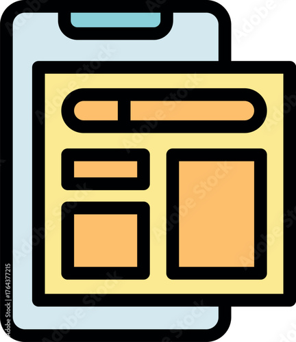 Responsive web design layout adapting to different screen sizes, ensuring optimal viewing experience on mobile devices